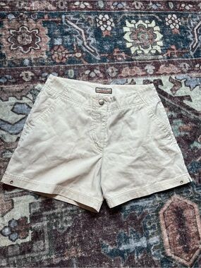 Women’s Vintage Item & Co Light Ivory Khaki Cotton Casual Summers Shorts 28” W